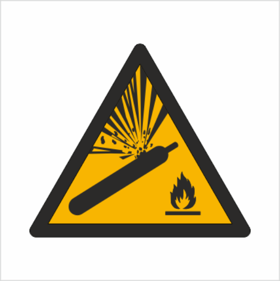 Obrazek Ostrzeżenie przed butlami pod ciśnieniem (8W29K)