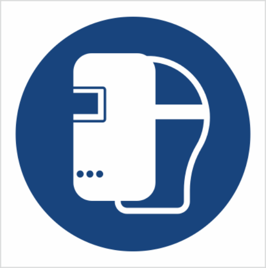 Obrazek Nakaz stosowania maski spawalniczej (9M19BH)