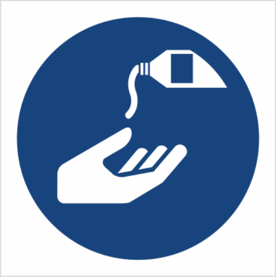 Obrazek Nakaz stosowania kremu ochronnego (8M22BH)