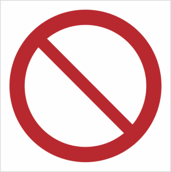 Obrazek Ogólny znak zakazu (8601K)