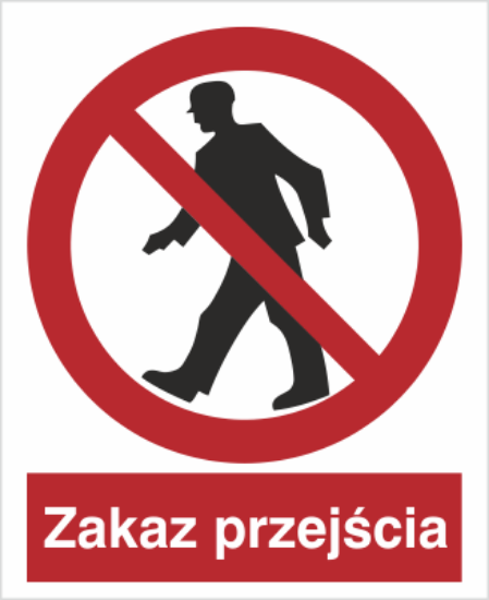 Obrazek Zakaz przejścia (8602I)