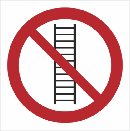 Obrazek Zakaz używania drabiny (8607K)