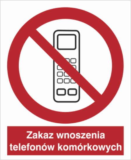 Obrazek Zakaz wnoszenia telefonów komórkowych (9610M-02)