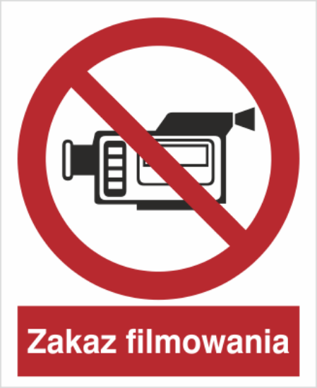 Obrazek Zakaz filmowania (9615XC)