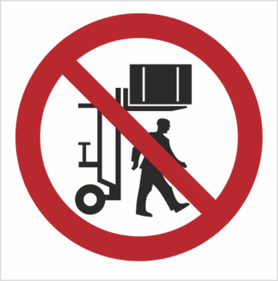 Obrazek Zakaz przebywania pod ładunkiem (9617K)