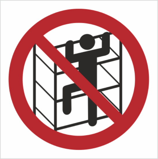 Obrazek Zakaz wchodzenia na regały (8627K)