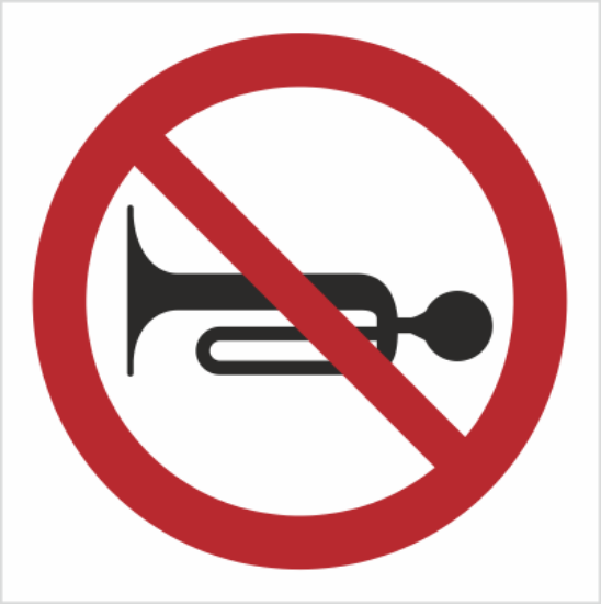 Obrazek Zakaz używania sygnałów dźwiękowych (9628K)