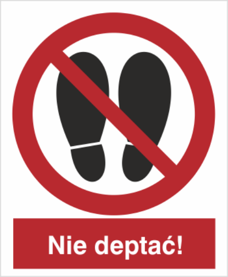 Obrazek Zakaz deptania (9631M)