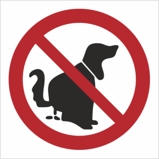 Obrazek Zakaz wyprowadzania psów (9633K)