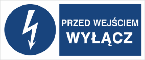 Obrazek Przed wejściem wyłącz (8430XJ-03)