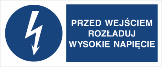 Obrazek Przed wejściem rozładuj wysokie napięcie (4430XJ-07)