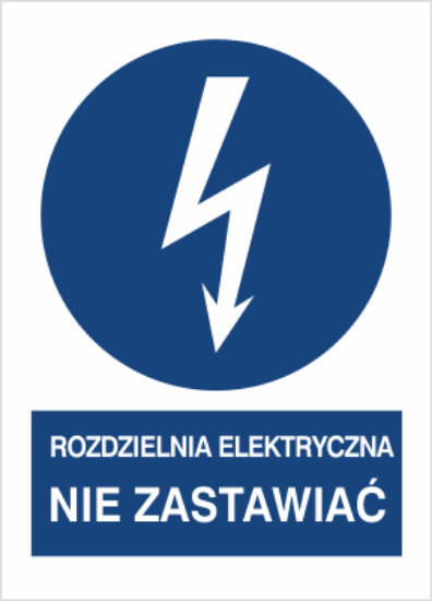 Obrazek Rozdzielnia elektryczna. Nie zastawiać (4430I-17)
