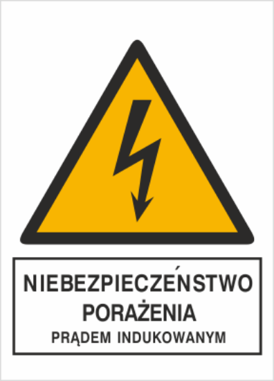 Obrazek Niebezpieczeństwo porażenia prądem indukowanym (4330S-11)