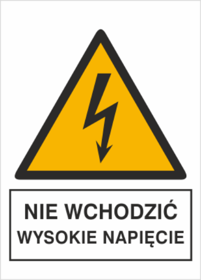 Obrazek Nie wchodzić! Wysokie napięcie (4330I-17)