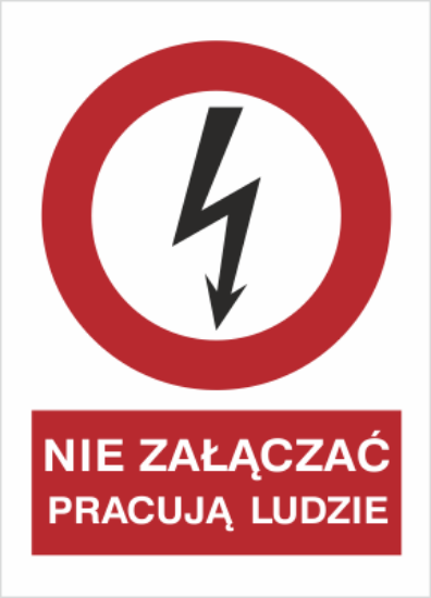 Obrazek Nie załączać, pracują ludzie (4630AD-02)