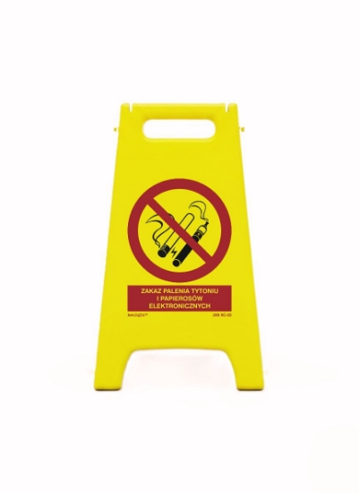 Obrazek Potykacz ze znakiem: zakaz palenia tytoniu i papierosów elektronicznych (209-25)