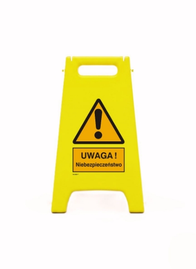 Obrazek Potykacz ze znakiem: uwaga! niebezpieczeństwo (301)