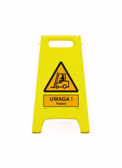 Obrazek Potykacz ze znakiem: uwaga! pojazd (306)