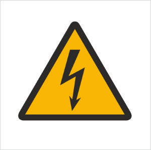 Obrazek dla kategorii Znak Ostrzeżenie przed porażeniem prądem elektrycznym (307)