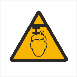 Obrazek dla kategorii Znak Ostrzeżenie przed niebezpieczeństwem uszkodzenia głowy (311)