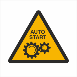Obrazek dla kategorii Znak Ostrzeżenie przed uruchamianiem automatycznym (323-01)