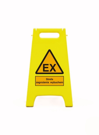 Obrazek Potykacz ze znakiem: EX strefa zagrożenia wybuchem (332)