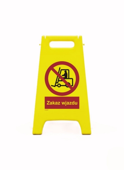 Obrazek Potykacz ze znakiem: zakaz wjazdu (604-02)