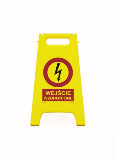 Obrazek Potykacz ze znakiem: wejście wzbronione (630-05)