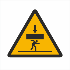 Obrazek dla kategorii Znak Ostrzeżenie przed niebezpieczeństwem przygniecenia przez spadające obciążenie (343)