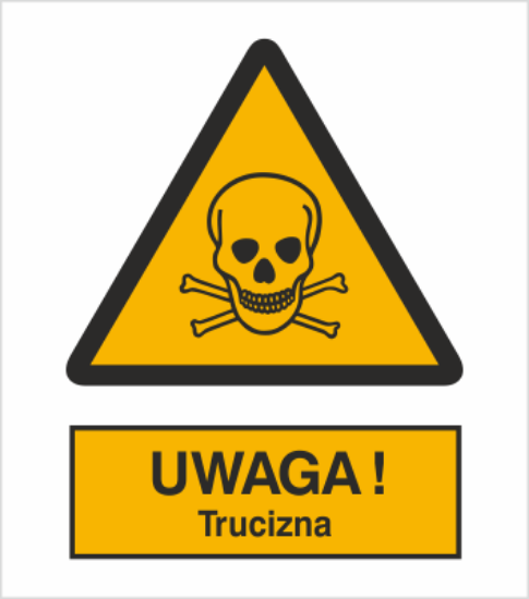Obrazek Ostrzeżenie przed niebezpieczeństwem zatrucia substancjami toksycznymi (8302M)