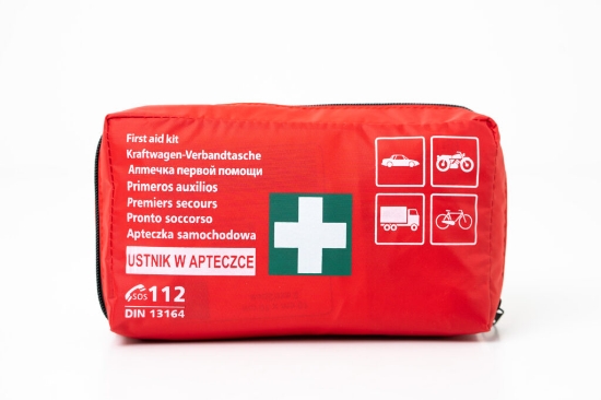Obrazek Apteczka samochodowa DIN 13164 MATERIAŁ