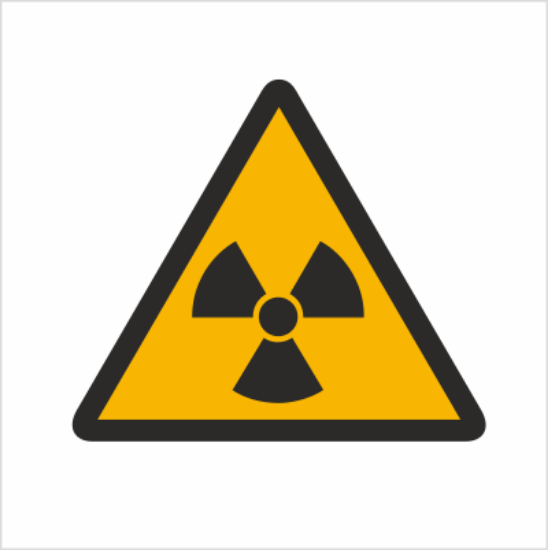 Obrazek Ostrzeżenie przed materiałami radioaktywnymi (9304K)