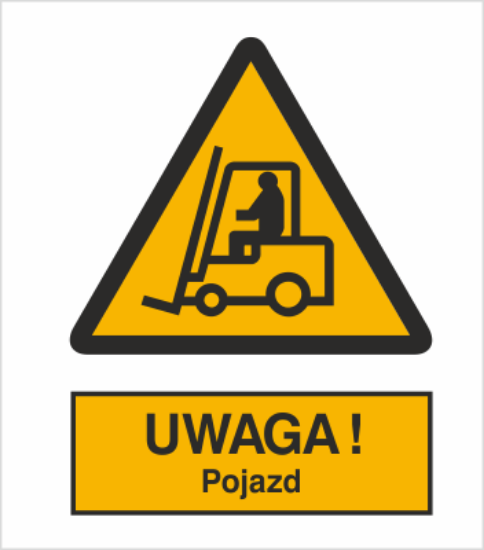 Obrazek Ostrzeżenie przed urządzeniami do transportu poziomego (9306I)
