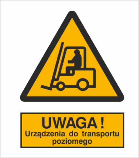 Obrazek Ostrzeżenie przed urządzeniami do transportu poziomego (8306I-01)