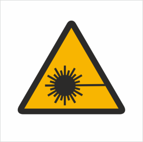 Obrazek Ostrzeżenie przed promieniami laserowymi (8308K)