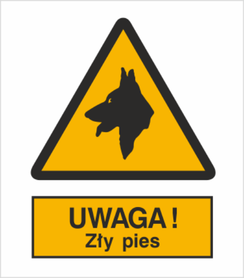 Obrazek Uwaga! Zły pies (8309XC)