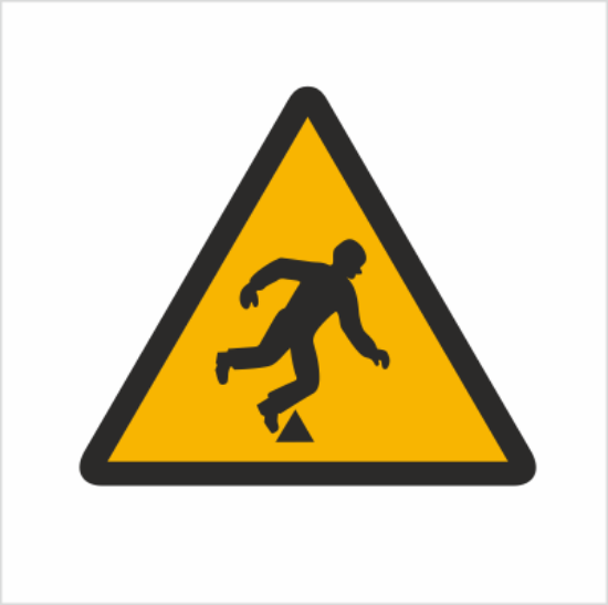 Obrazek Ostrzeżenie przed niebezpieczeństwem potknięcia (9313K)