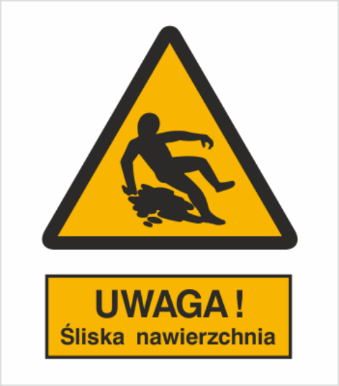 Obrazek Ostrzeżenie przed śliską nawierzchnią (8314I)