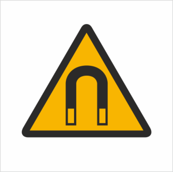 Obrazek Ostrzeżenie przed silnym polem magnetycznym (8315K)