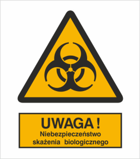 Obrazek Ostrzeżenie przed skażeniem biologicznym (8316I)