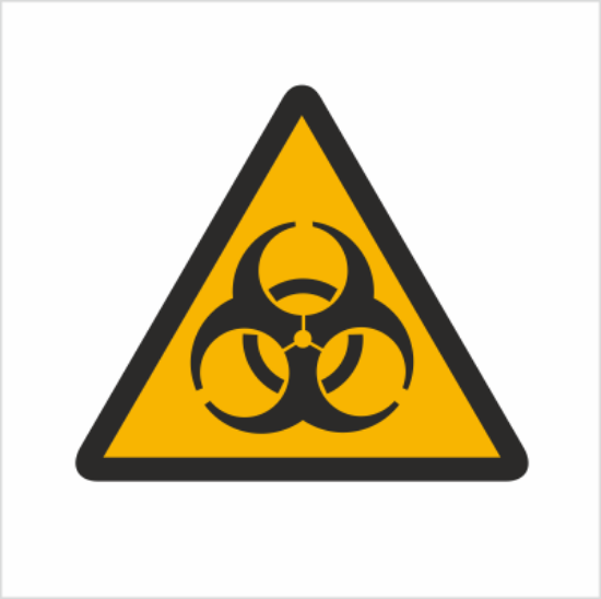 Obrazek Ostrzeżenie przed skażeniem biologicznym (8316BH)