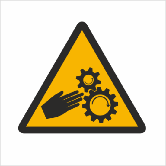 Obrazek Ostrzeżenie przed niebezpieczeństwem wciągnięcia ręki (8337BH)
