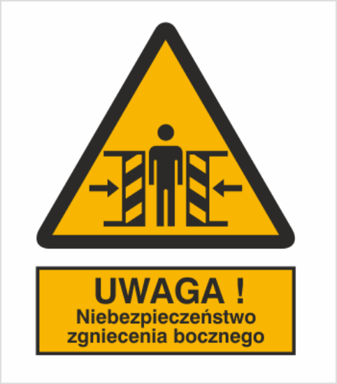 Obrazek Ostrzeżenie przed zgnieceniem (8339M)