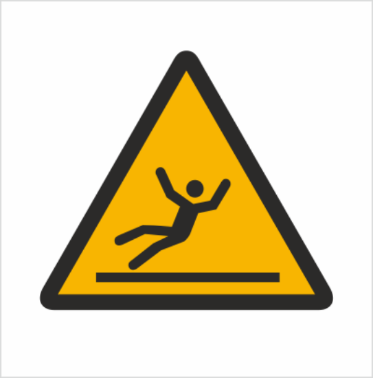 Obrazek Ostrzeżenie przed śliską powierzchnią