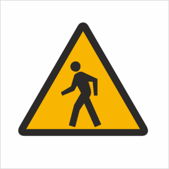 Obrazek Ostrzeżenie przed pieszymi