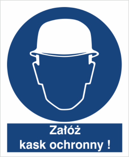 Obrazek Nakaz stosowania ochrony głowy