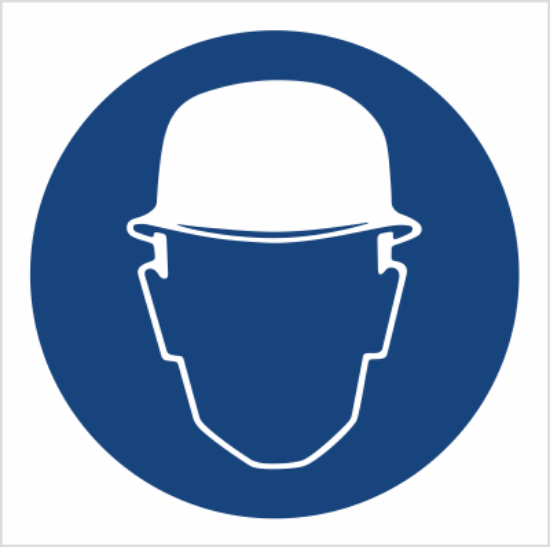 Obrazek Nakaz stosowania ochrony głowy (8403BH)