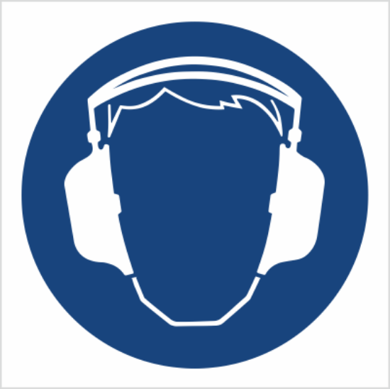 Obrazek Nakaz stosowania ochrony słuchu (9404BH)