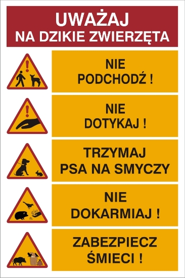 Obrazek Uważaj na dzikie zwierzęta (857-57)