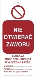 Obrazek dla kategorii Nie otwierać zaworu (807-04)